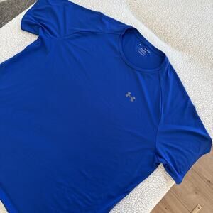 Under Armour Shirt Mens 5XL The Tech Tee Blue Short Sleeve Crew Neck Gym
